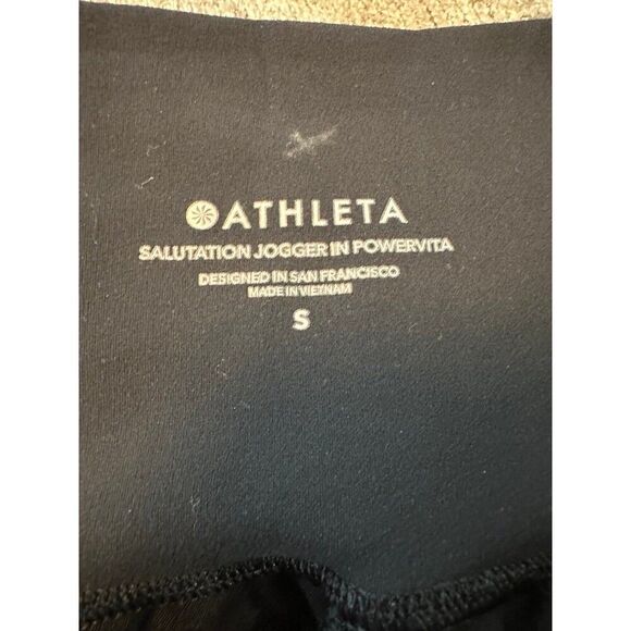 Athleta salutation jogger in powervita size small black light weight jogger - Picture 11 of 11